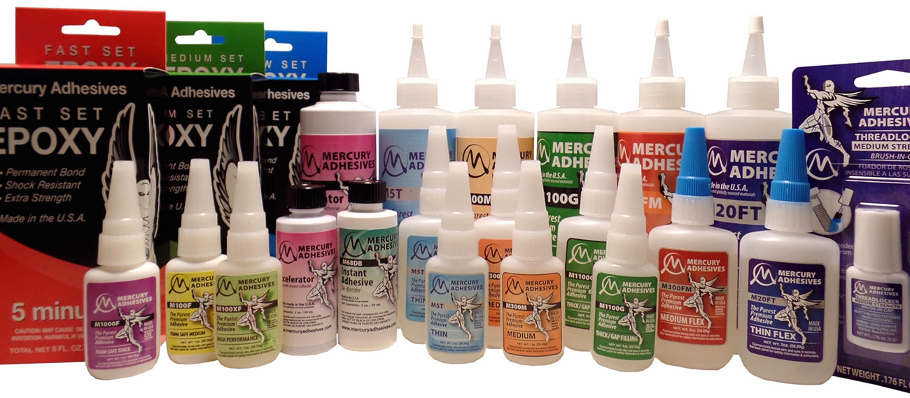 Mercury Adhesive's comlete product line